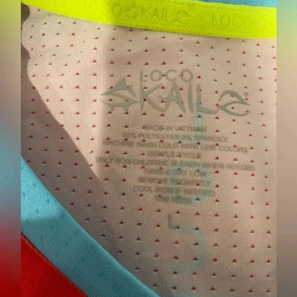 Loco Skailz Performance Sleeveless Fishing Shirt UPF50 Zip Red/Blue Size Large - Picture 7 of 9